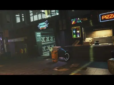 Cyberpunk Environment Megapack -Unreal Engine and FBX- Low-poly 3D model