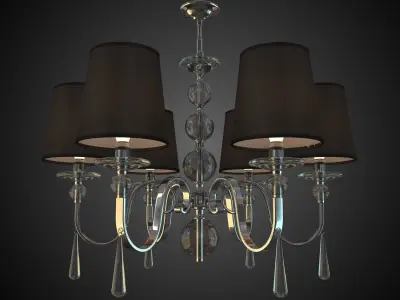 Chandelier with sconce Newport Series 31802 31808 3D model