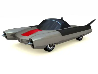 VINTAGE CONCEPT CAR 3D Low-poly 3D model