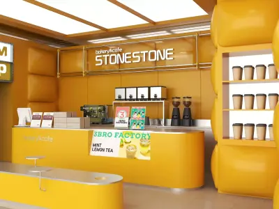 Coffe Shop 02 3D model