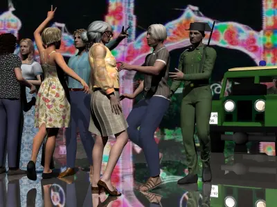 LAND ROVER POLICE Low-poly 3D model