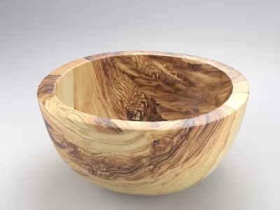Wood Bowl 3D model