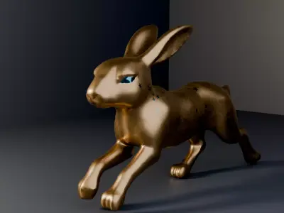 Chinese Zodiac - Hare Figure 3D model