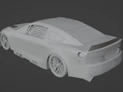2023 Toyota Camry Nascar Next Gen Low-poly 3D model