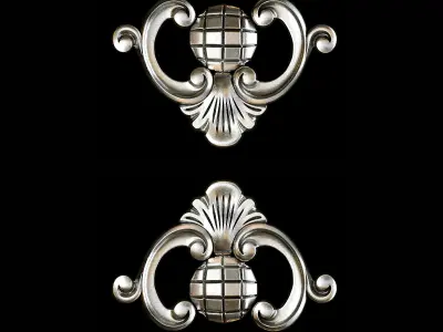 Classic carved 078 3D model