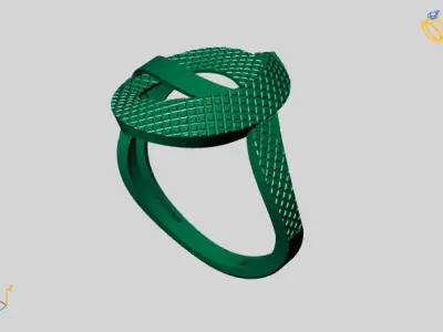 Women Plain Ring STL Models Womens Ring 3dmodels 3D print model 3D print model 57