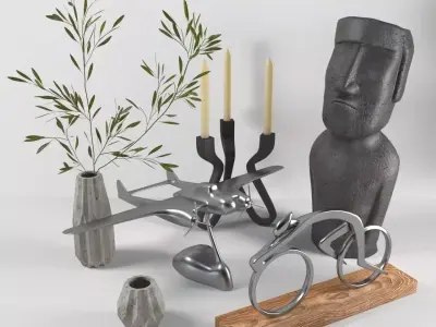 Decoration set 3D model