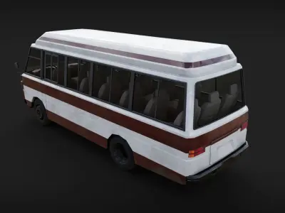 Mazda T3500 Bus Low-poly 3D model
