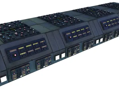 Generator station Electronics Scenery Environment Pack Sci Fi  Low-poly 3D model