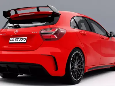 Mercedes-Benz A45 AMG 4Matic 2016 Low-poly 3D model