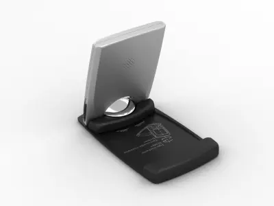 Portable Digital Alarm Clock Radio 3D model