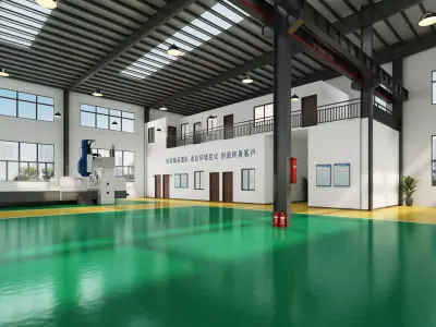 Factory Low-poly 3D model by a757374307