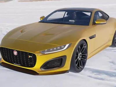 Jaguar F-Type R 2021  3D model