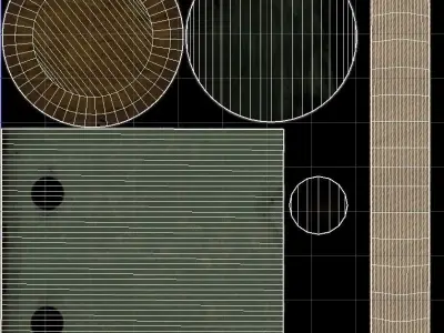 Rope fences - PBR  Game-Ready Low-poly 3D model