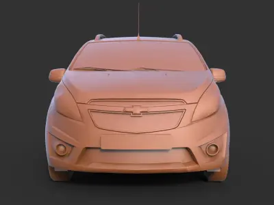 Chevrolet Spark 2011 3D print model