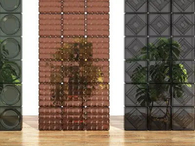 Glass bricks 3D model