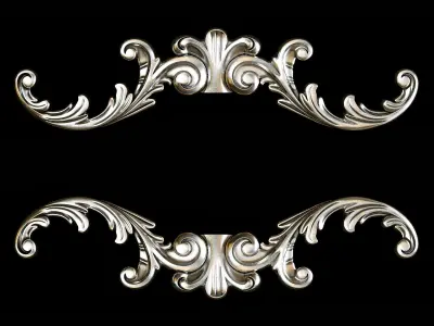 Classic carved 093 3D model