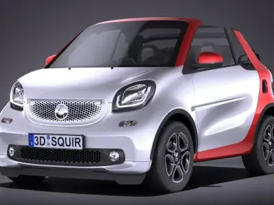Smart Fortwo Cabrio 2016 3D model