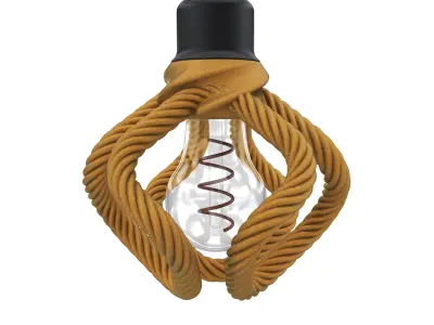 3d model rope cube lampshade-Ready to print 3D print model