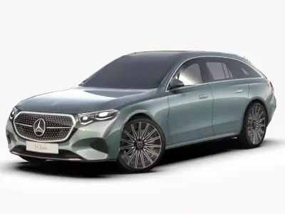 Mercedes E450 4 Matic Estate 2025 Low-poly 3D model