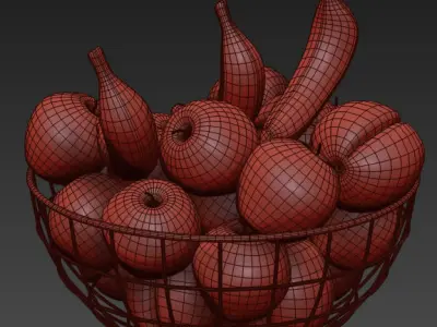 Fruits Set 01 3D model