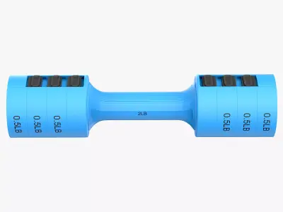 Adjustable Dumbbells Hand Weights Set 3D model