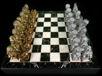 GAME OF THRONES CHESS - GOT CHESS- GOT CHARACTERS CHESS STL 3D print model
