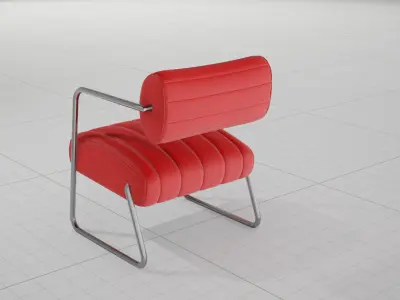 Eileen Gray Bonaparte Chair UE4 3D model