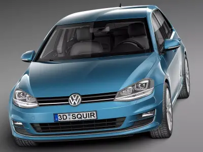 Volkswagen Golf VII 5-door 2013 3D model