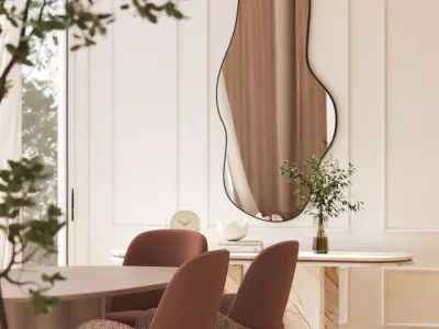 Neoclassical Interior with a Modern Touch 3D model purchase