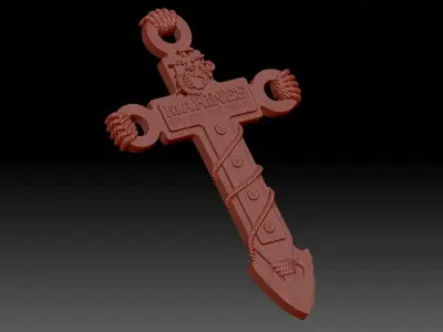 Cross 3D print model