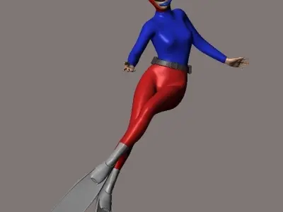 skin scuba 4 3D print model