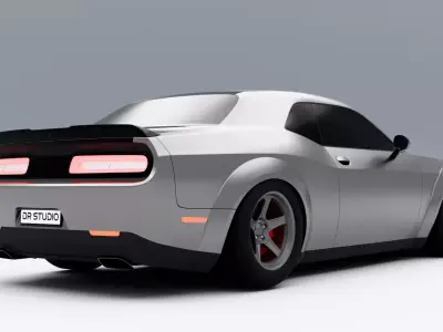Dodge Challenger SRT DEMON SDC Low-poly 3D model