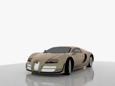 Yellow Car 3D model