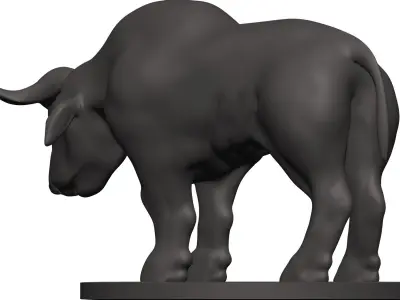 Buffalo bull 3D model