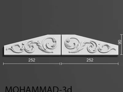 Decorative plaster-Aratta DE 040 A B 90x252 Texture