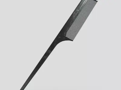 Pin Tail Comb 2 Low-poly 3D model