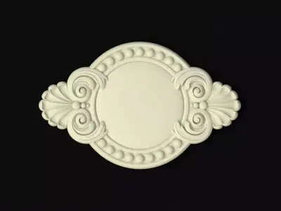 Central decor ornament for furniture 3D model 491