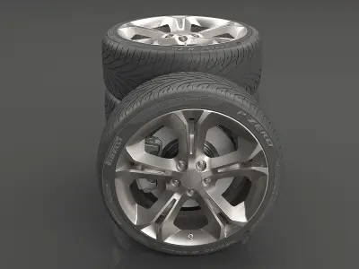 Realistic Wheel Tire 3D model