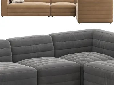 CB2 Strato Sofa Sectional 3D model