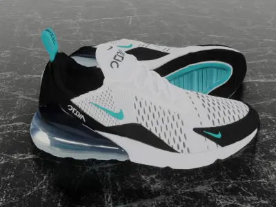 NIKE AIR MAX 270 3D SHOES Low-poly 3D model