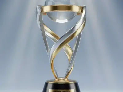 Elegantly Designed Global Achievement Trophy 3D model