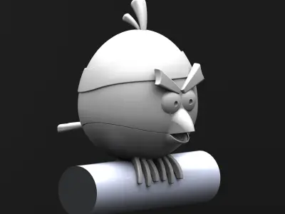 Angry Bird  bull bar 3D print model