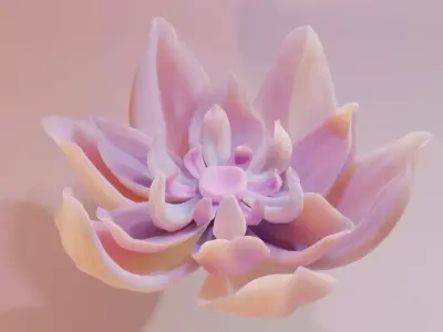 Flower model 3D model