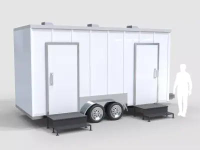 Restroom Trailer Rental 3D model
