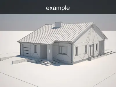 Example house model Free 3D model