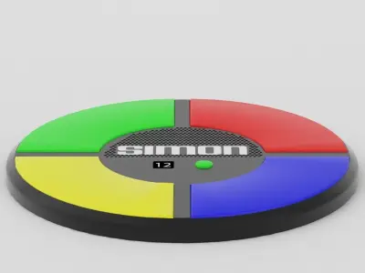 Simon Game Low-poly 3D model