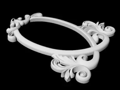 Central decor ornament for furniture 3D model 356