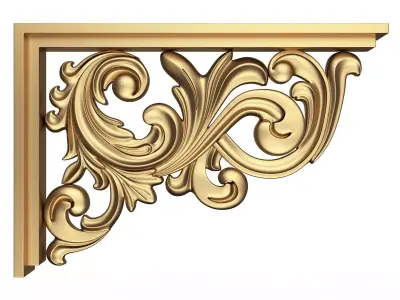 Stair Brackets 05 Low-poly 3D model