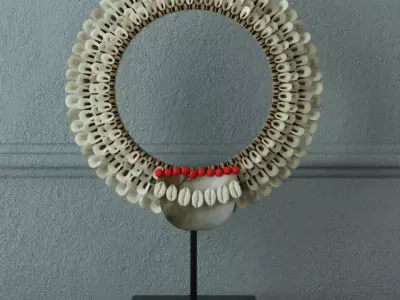 Decorative Tribal Necklace by ZARA HOME 3D model